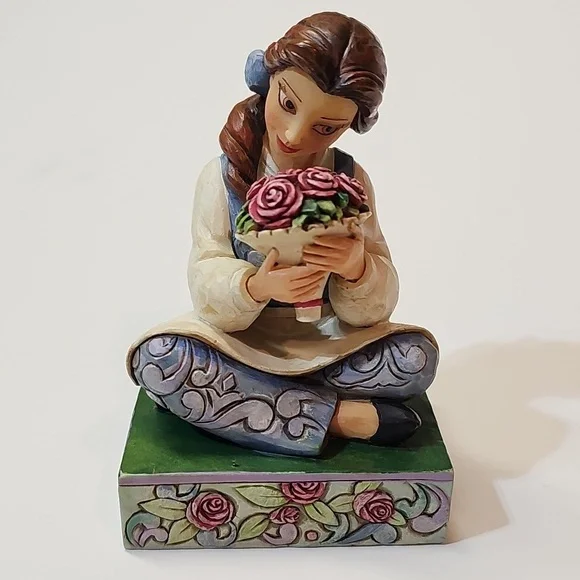 Jim Shore | Art | Enesco Walt Disney Showcase Collection Beautiful Belle W  Rose Bouquet 423532